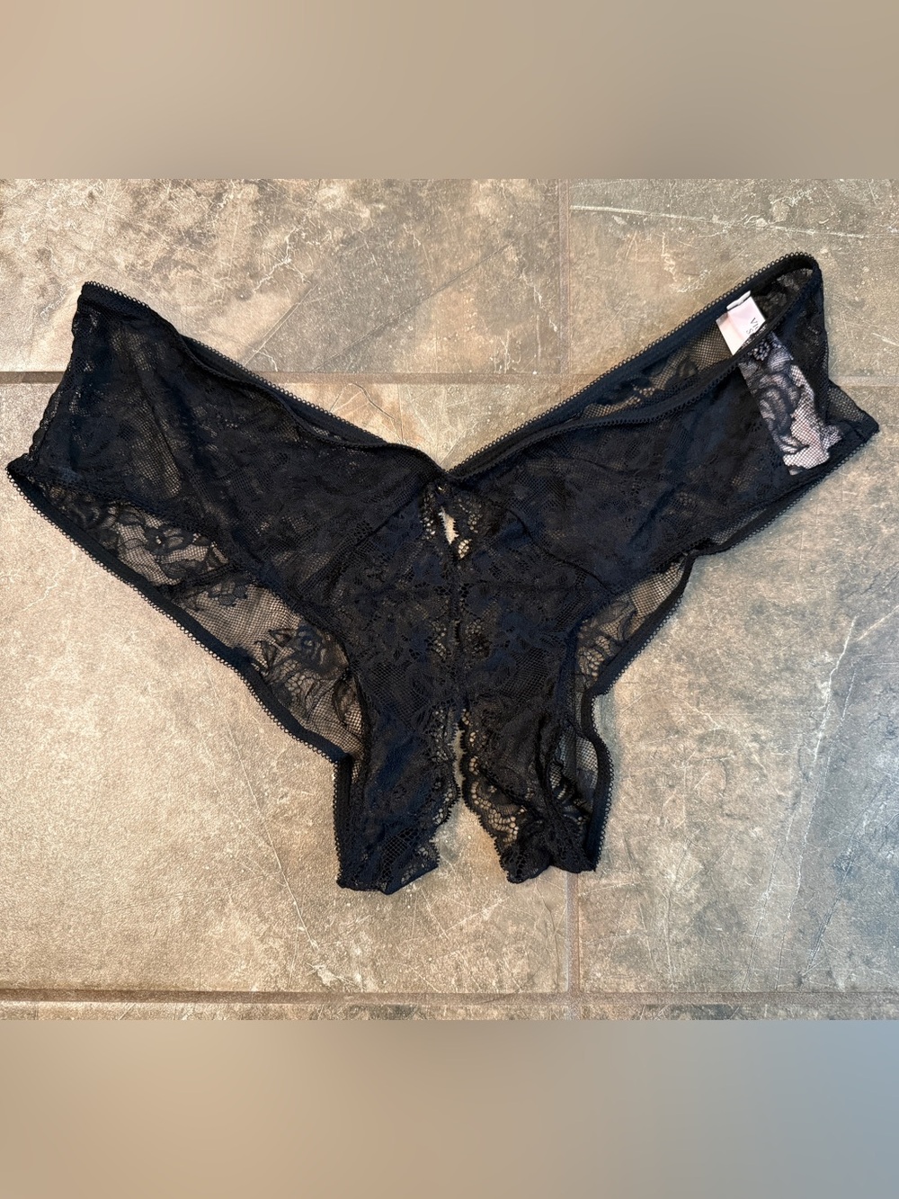 Victoria's Secret Black Lace Panty